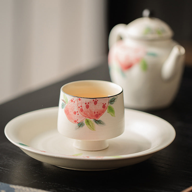 Chinese Original White Gaiwan Handmade Vintage style Japanese Fenyin Teapot Ceramic Kung Fu Tea Ceremony