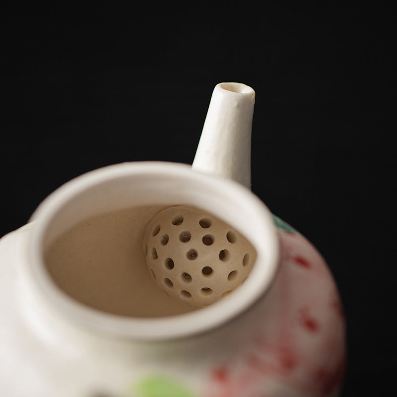 Chinese Original White Gaiwan Handmade Vintage style Japanese Fenyin Teapot Ceramic Kung Fu Tea Ceremony