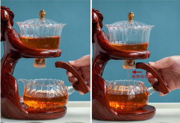 this is an automatic glass teapot