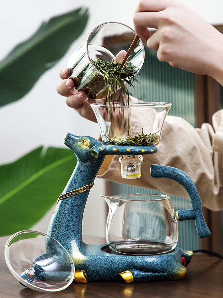 this is an automatic glass teapot