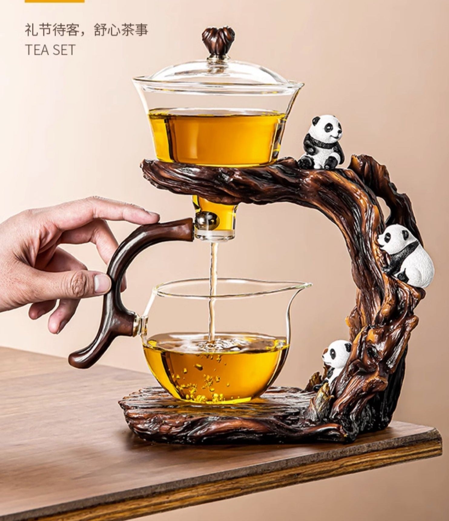 this is an automatic glass teapot
