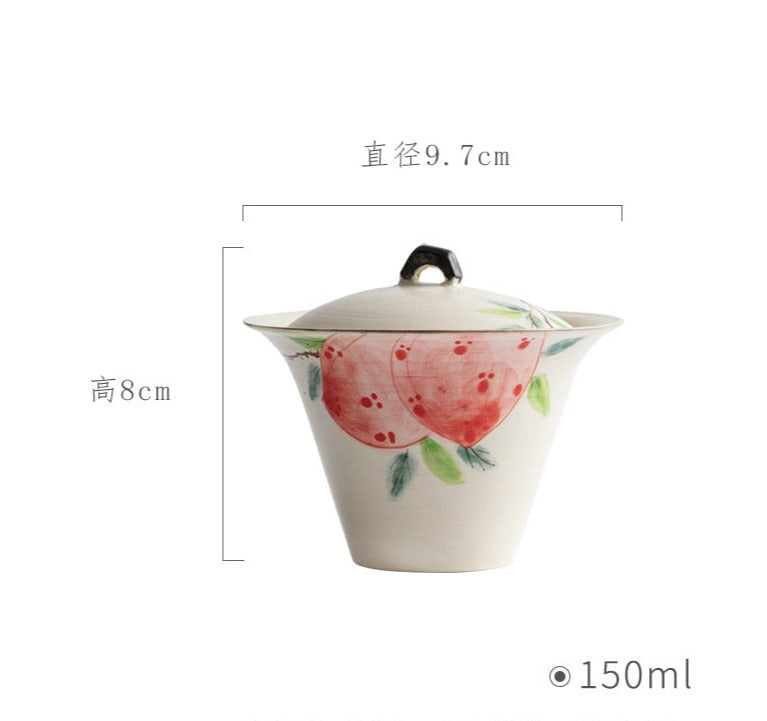 Chinese Original White Gaiwan Handmade Vintage style Japanese Fenyin Teapot Ceramic Kung Fu Tea Ceremony