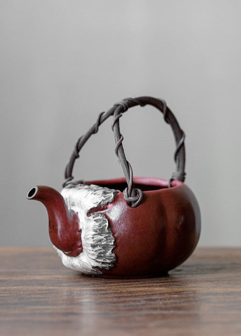 Chinese Crude Pottery Teapot Fair Cup Unique Original Design Teaware Vintage Style Teapot Chinese Master Porcelain Ceramic