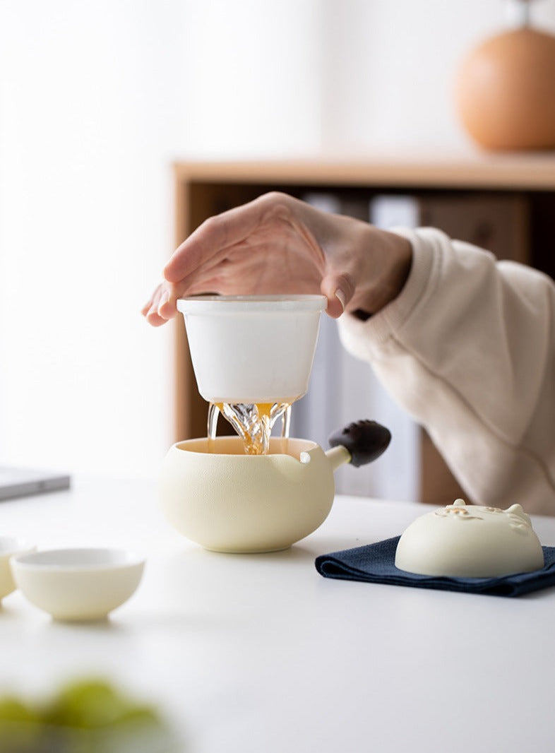 Chinese Dragon Easy Brewing Cup Cute Tea Set Creative Mug Ladies Tea Set Coffee Cup Set
