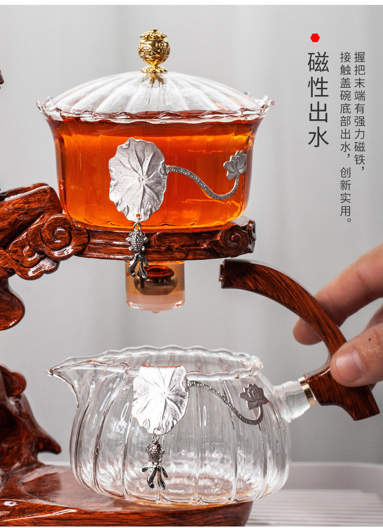 this is an automatic glass teapot