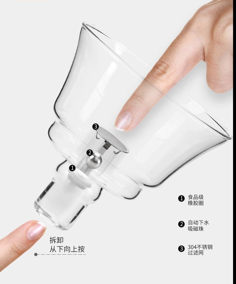 this is an automatic glass teapot