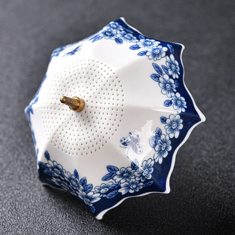 Handmade Original Creative Umbrella Tea Leak Tea Filter Ceramic Tea Water Separation Kung Fu Tea Set