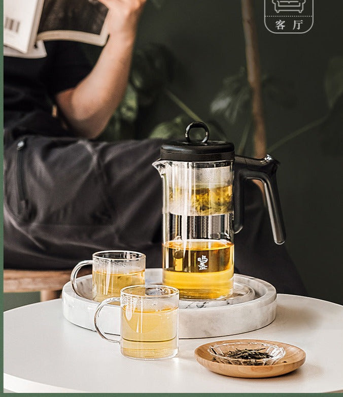 This is high borosilicate glass teapot.this is a automatic teapot