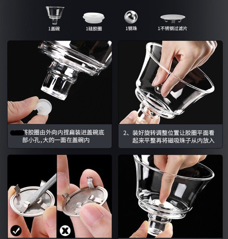 this is an automatic glass teapot