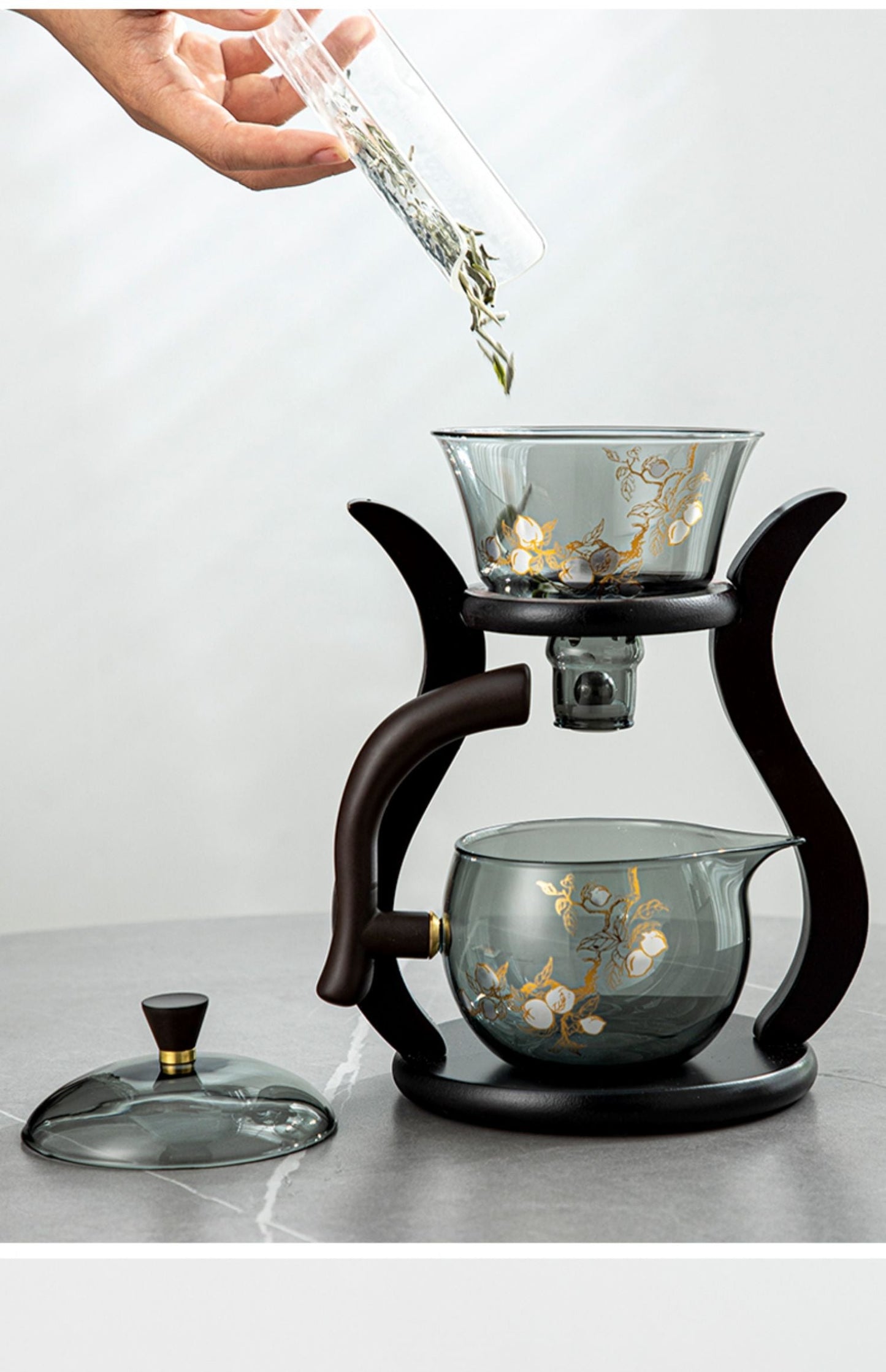 this is an automatic glass teapot