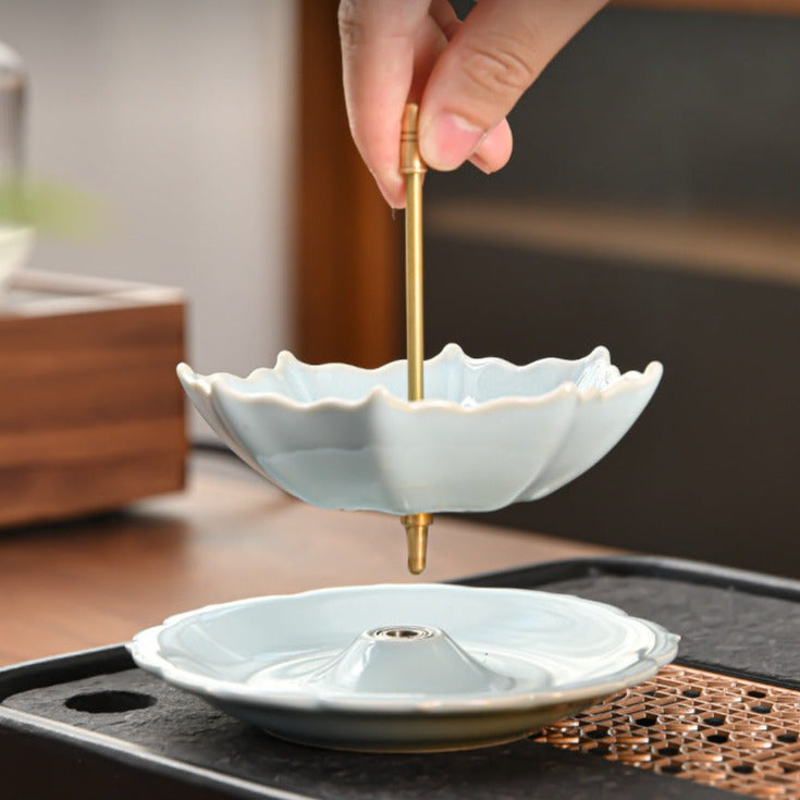 Handmade Original Creative Umbrella Tea Leak Tea Filter Ceramic Tea Water Separation Kung Fu Tea Set