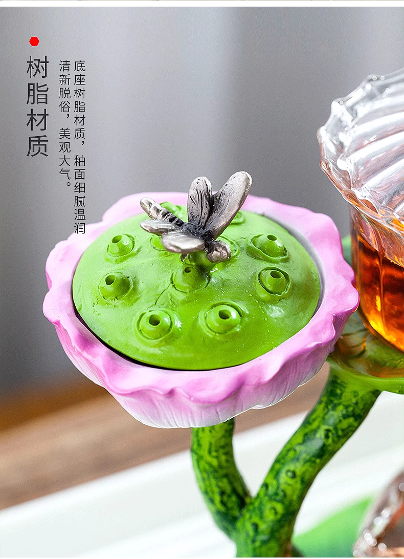 This is a lotus glass teapot. this is a automatic teapot