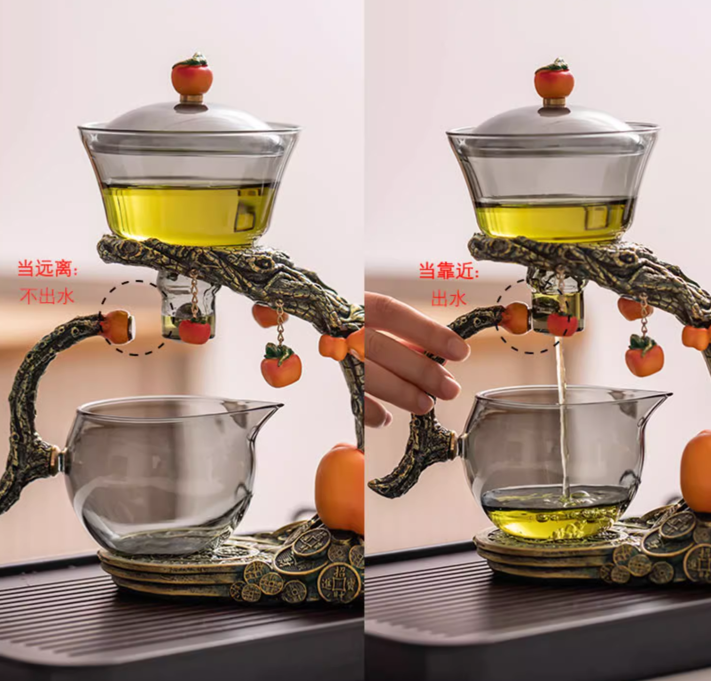 this is an automatic glass teapot