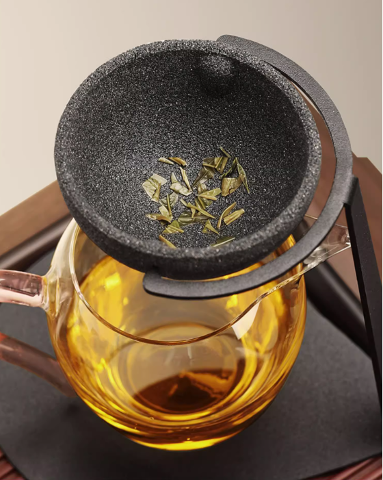 Japanese-style Glass Fair Cup Tea Filter Bracket Tea Artifact