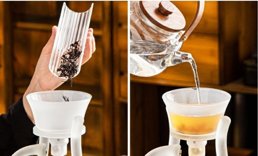 this is an automatic glass teapot