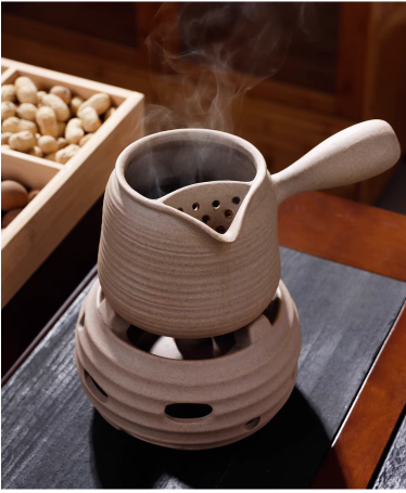Handmade Crude Pottery Pot Pottery Fair Cup Tea Jar Roasted Pottery Teapot Gongfu Tea Aged Pu'erh Tea Pot