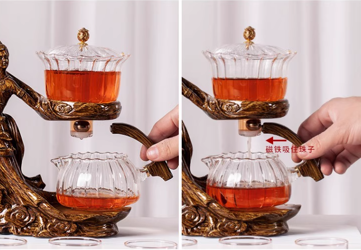 this is an automatic glass teapot