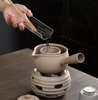 Handmade Crude Pottery Pot Pottery Fair Cup Tea Jar Roasted Pottery Teapot Gongfu Tea Aged Pu'erh Tea Pot