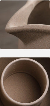 Handmade Crude Pottery Pot Pottery Fair Cup Tea Jar Roasted Pottery Teapot Gongfu Tea Aged Pu'erh Tea Pot