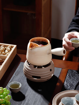 Handmade Crude Pottery Pot Pottery Fair Cup Tea Jar Roasted Pottery Teapot Gongfu Tea Aged Pu'erh Tea Pot