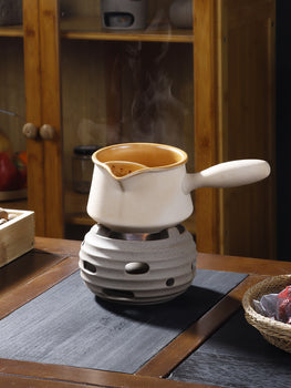 Handmade Crude Pottery Pot Pottery Fair Cup Tea Jar Roasted Pottery Teapot Gongfu Tea Aged Pu'erh Tea Pot