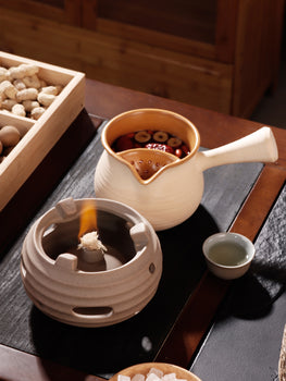 Handmade Crude Pottery Pot Pottery Fair Cup Tea Jar Roasted Pottery Teapot Gongfu Tea Aged Pu'erh Tea Pot
