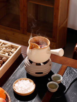 Handmade Crude Pottery Pot Pottery Fair Cup Tea Jar Roasted Pottery Teapot Gongfu Tea Aged Pu'erh Tea Pot