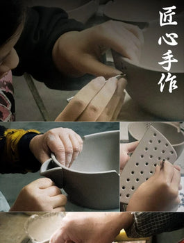 Handmade Chinese Crude Pottery Pot Tea Bowl Japanese Style Pot Tea Pot Tea Ceremony