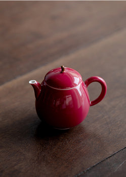 Chinese Fine Pottery Handpainted Chinese Red Pot Tea Maker Ceramic kung fu Tea Ceremony