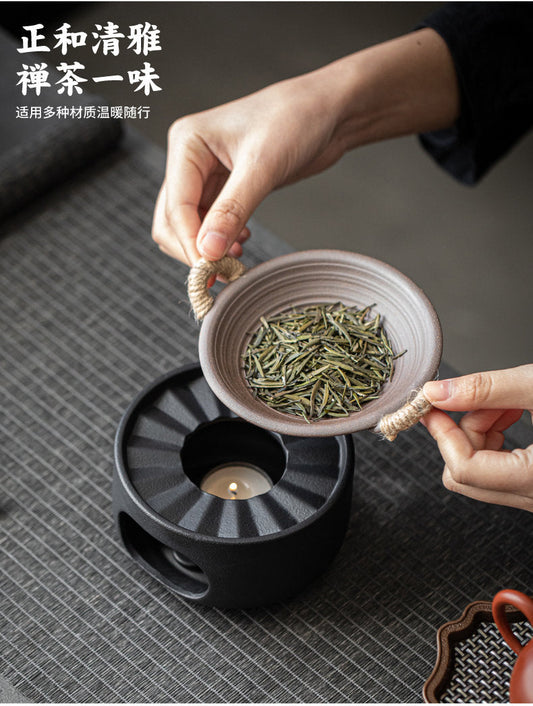 Japanese-Style Candle Warm Tea Stove  Tea Stove Teapot Heating Base Tea warmer Roasted Tea Tray Incense Burner Fried Tea Tea Roaster