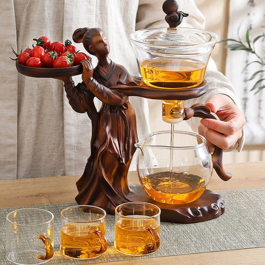 this is an automatic glass teapot