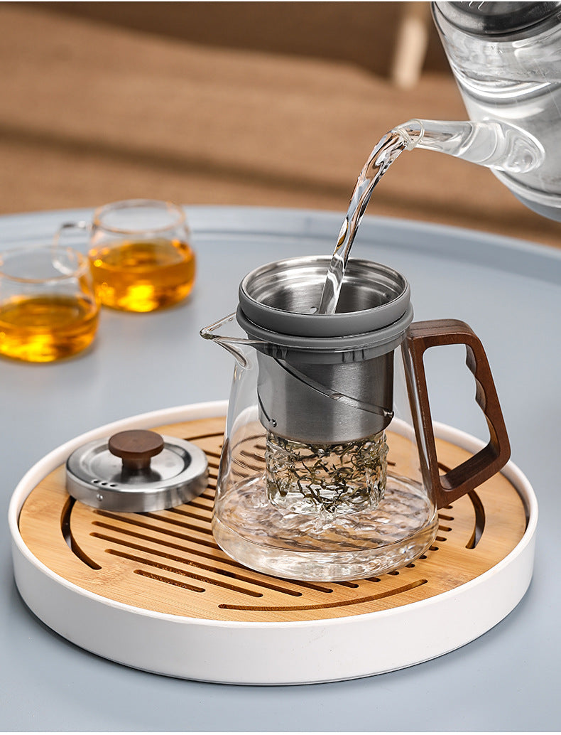 This is high borosilicate glass teapot.this is a magnetic teapot
