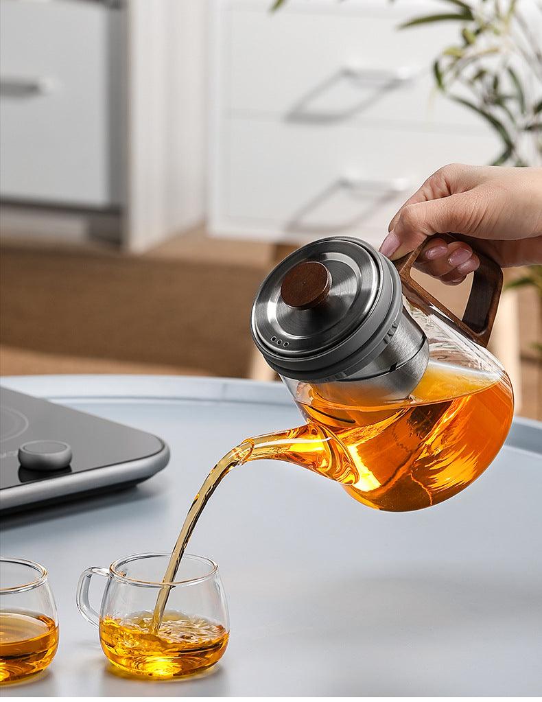 This is high borosilicate glass teapot.this is a magnetic teapot