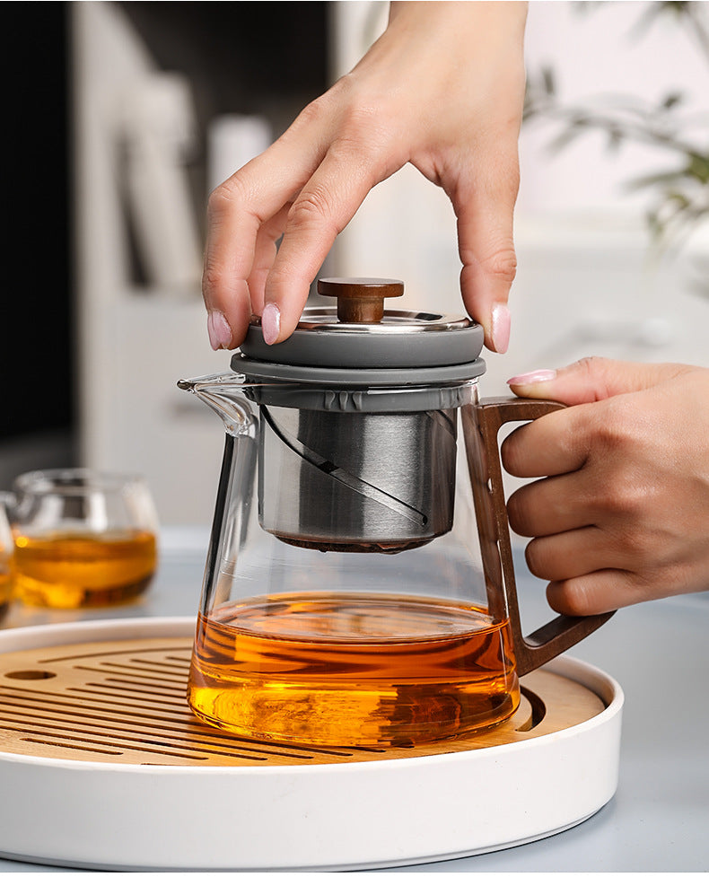 This is high borosilicate glass teapot.this is a magnetic teapot