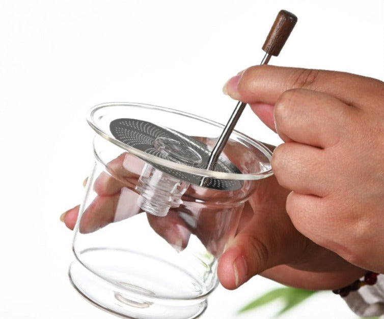This is a glass teapot. this is an automatic teapot