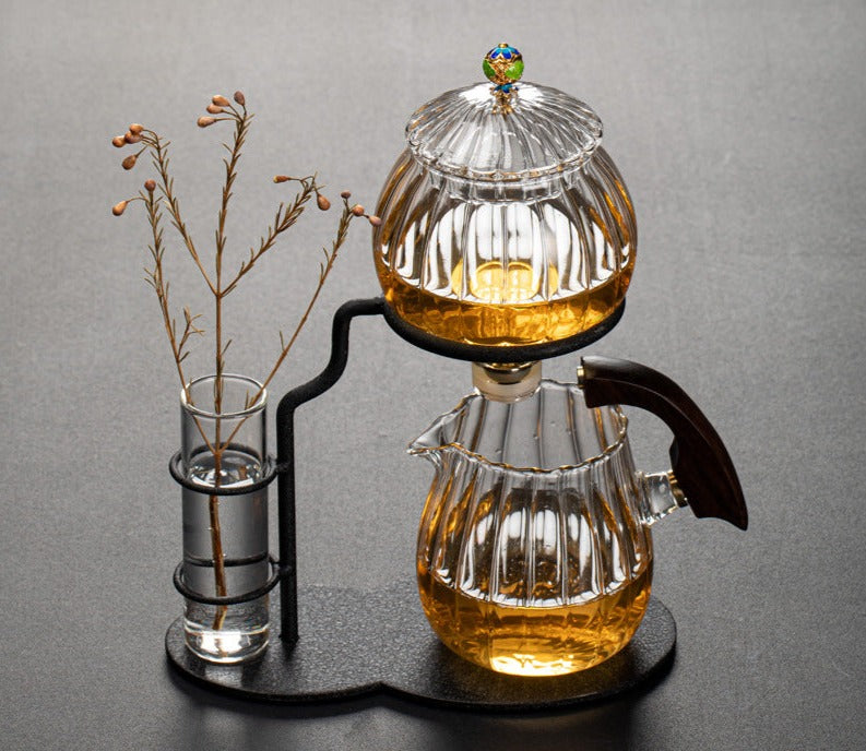 This is high borosilicate glass teapot.this is a automatic teapot