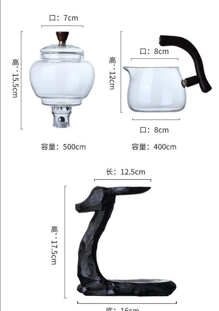 this is an automatic glass teapot