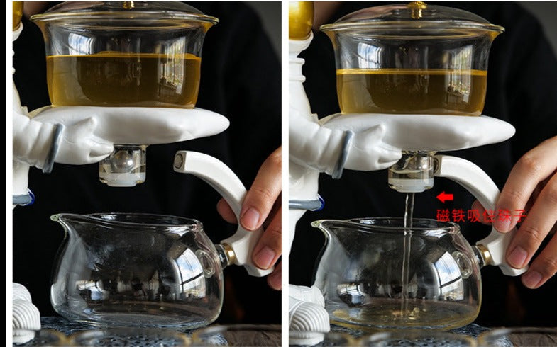 this is an automatic glass teapot