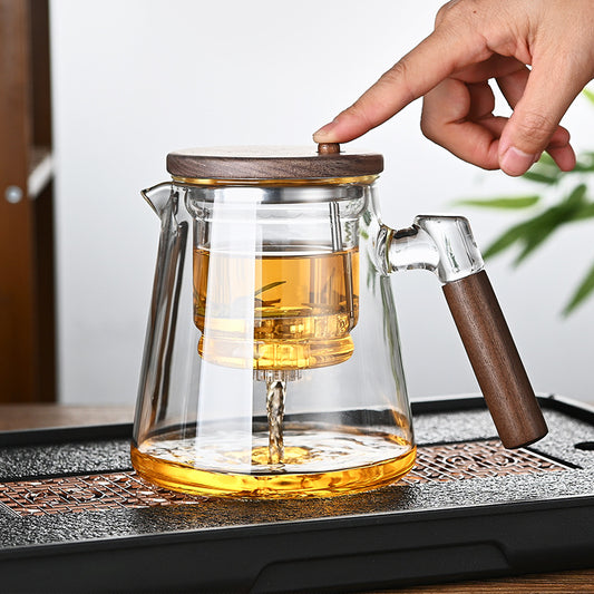 This is a glass teapot. this is an automatic teapot