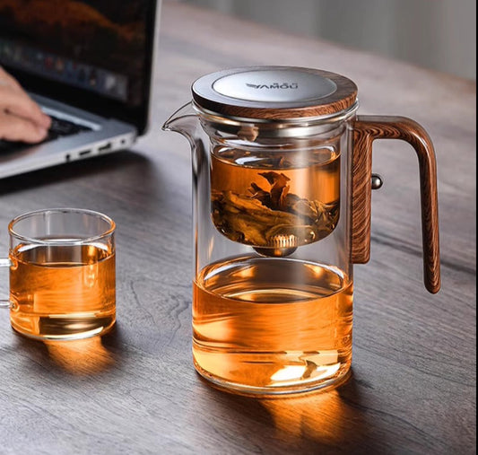 Handmade Original Glass Magnetic Teapot Brewing Teapot High Borosilicate Glass Filter Glass Kettle