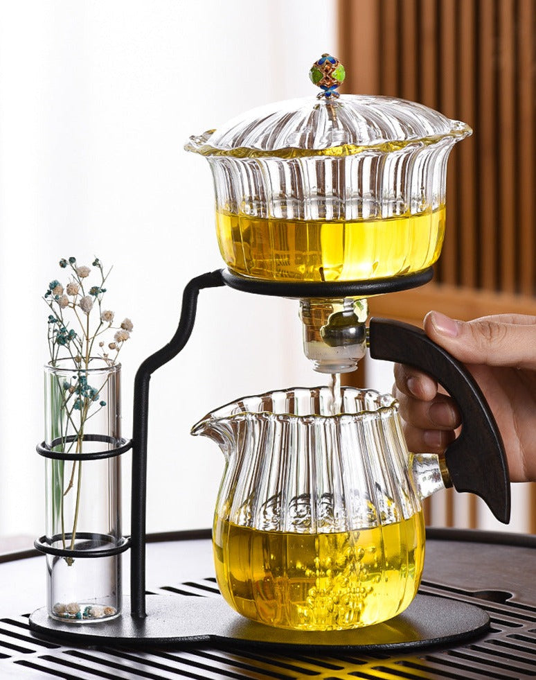 This is high borosilicate glass teapot.this is a automatic teapot