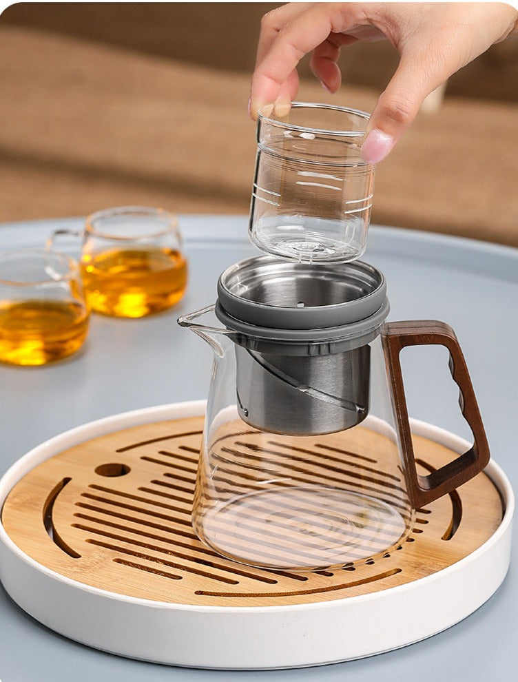 This is high borosilicate glass teapot.this is a magnetic teapot