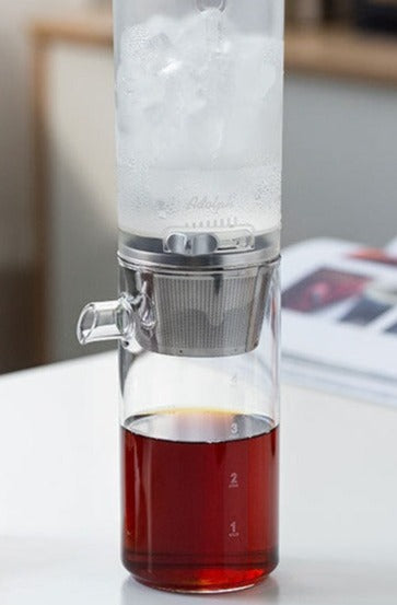 this is an automatic glass teapot.this is an ice drip coffee tea pot