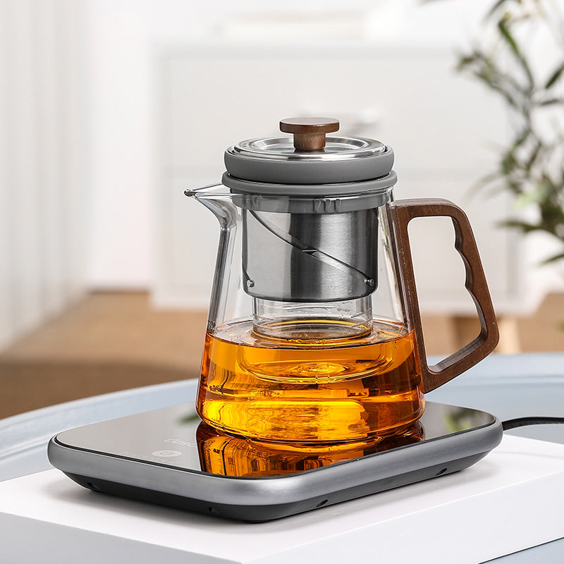 This is high borosilicate glass teapot.this is a magnetic teapot