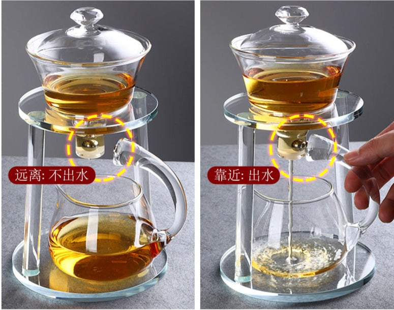 this is an automatic glass teapot
