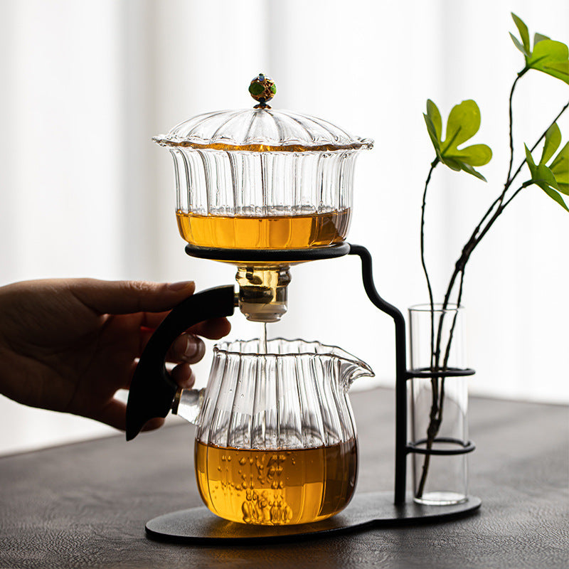 This is high borosilicate glass teapot.this is a automatic teapot