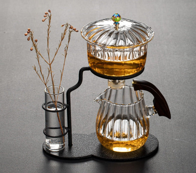 This is high borosilicate glass teapot.this is a automatic teapot