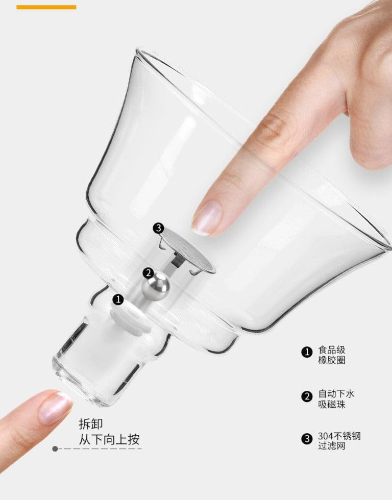this is an automatic glass teapot