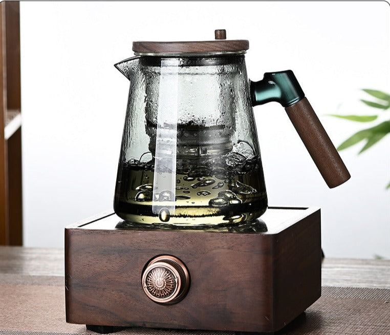 This is a glass teapot. this is an automatic teapot