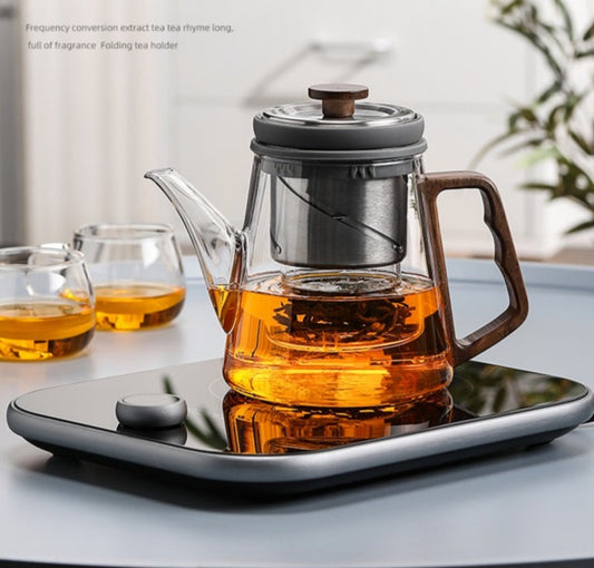 Handmade Original Glass Teapot Brewing Teapot High Borosilicate Glass Filter Glass Kettle